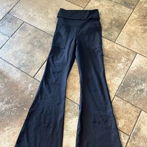 Aerie Black Flared Leggings
